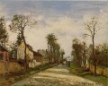die Straße nach Versailles bei Louveciennes 1870 Camille Pissarro